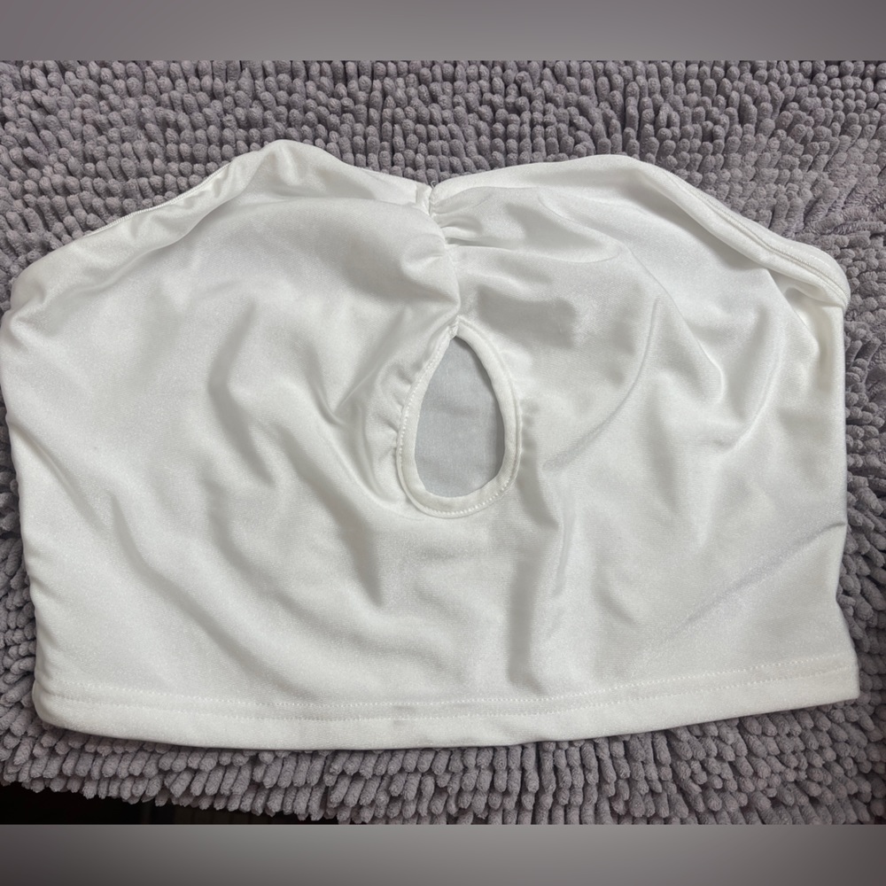 SHEIN strapless crop top